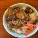兎に角 - ミニ牛すじ丼　¥270
