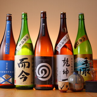 [Sake] More than 30 types available at all times