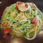 元 - パスタフェアより 小海老とブロッコリーのパスタ【oil】