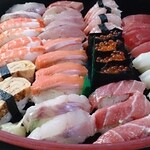 寿司一代 - 生寿司4人前