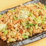 salmon lettuce fried rice