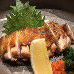 炭火焼鳥 きち蔵 - 黒さつま鶏(黒王) ももたたき