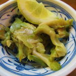 酒蔵 力 - お通しのザーサイ