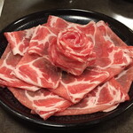 黒豚料理 あぢもり - 追加の特選黒豚しゃぶ肉