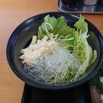 田舎の居酒屋 かじや - サラダ（アジフライ定食）