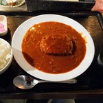 Aburibi Ikkei - 日替わりのハッシュドハンバーグ定食750円税込