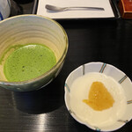 京都一の傳 本店  - お抹茶とブランマンジェ