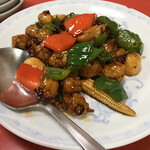 ピカイチ - イカのくち(イカトンビ)と野菜の炒め