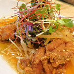 atari CAFE＆DINING - 若鶏の唐揚げ～たっぷり野菜あんかけ～