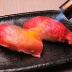 Grilled Japanese black beef Sushi (2 pieces)