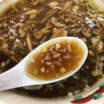 笑楽亭 - 節の効いた清湯スープ（小田急新宿店「小田急うまいものめぐり」）