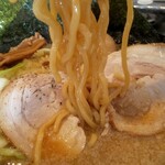 Raamen Kagetsu Arashi - ７日間限定 嵐げんこつらあめん醤油スペシャル 麺アップ(2020年2月28日)