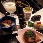 舞桜 - 先付。美しいですね。