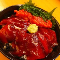 国産生まぐろ鉄火ネギトロ丼（小鉢・お椀付）