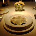 ヤリイカと菜の花のソテー。