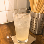 創作麺工房 鳴龍 - 生レモンサワー　400円