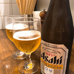 創作麺工房 鳴龍 - 瓶ビール　500円