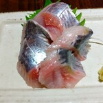 月とすっぽん - いわし刺し(驚きの98円)