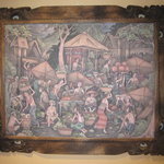 Panas - 店内に飾られているThankaという絵で、ネパールの手作りの逸品です。