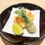 新ばし 星野 - 揚げ物：伊勢海老