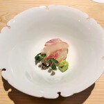 新ばし 星野 - お造り：明石の鯛