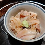 寿し おおはた - 蛤の蒸し寿司