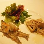 ピアッティ カステリーナ - 2012-04-24の前菜。ワカサギが美味しい！