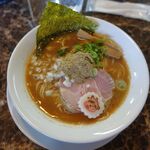 自家製麺 ら～めん かり屋 - 濃厚煮干しラーメン850円。らーめんかり屋(愛知県刈谷市)食彩品館.jp撮影