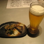 八鶏 - 生ビールとお通し