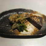 八鶏 - 小松菜のおひたしとこんにゃく