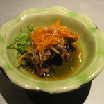 八鶏 - 砂肝ラー油和え