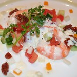 香材創作食房 アーユ - 3000円コース　海老とタコのチーズドレッシング