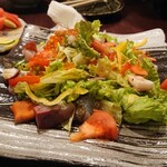 梅田 肉の寿司 かじゅある和食 足立屋 - 海鮮サラダ