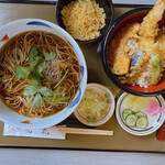 蕎花 - かけそば＋天丼セット　1,080円