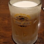 Shunsai Izakaya Kakurega - 冷え冷えの生ビール