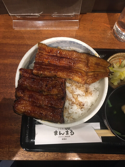 うなぎと麦酒のまんまる 新橋店 新橋 うなぎ 食べログ