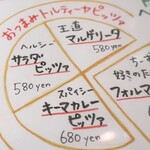 トリワイン ＰＩＫＯＳＨＨＨＵ - おつまみトルティーヤピッツァ メニュー