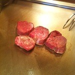 鉄板焼　くたに - お肉です。