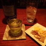 ＢＡＲ　ＯＬＤ  - シャルトリューズＶＥＰヴェールとおつまみ