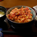 桜海老のかき揚げ蕎麦（600円）ならぬ、かき揚げ丼（プライスレス）