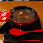 白玉ぜんざい（350円）