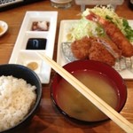とんかつ きのした - とんかつ◎エビフライはブリブリでいい感じ！◎
