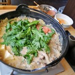 魚沼亭 - 煮えた鍋がすぐ来ました