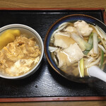 Kogane Soba - ミニ花とじ丼セット800円です