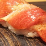 旬鮮彩鮨　豊のはなれ - 煮きりを浸けてくださいます