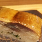 旬鮮彩鮨　豊のはなれ - 鰯のバッテラ      （大阪湾産）