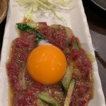 光燁 - 桜ユッケ。なんつー美味しさ。感動。