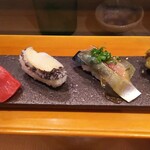 玄海鮨 - 追加  マグロ  アワビ  サバ  アナゴ