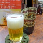 雲龍亭 - 中瓶ビール