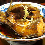 Mamaya - 真鯛の煮付。ままやの煮付の味はさっぱりしておいしい。